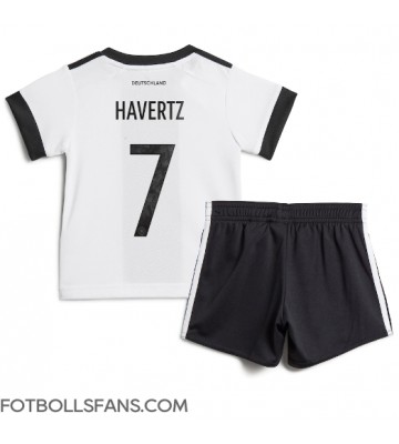 Tyskland Kai Havertz #7 Replika Hemmatröja Barn VM 2022 Kortärmad (+ Korta byxor)